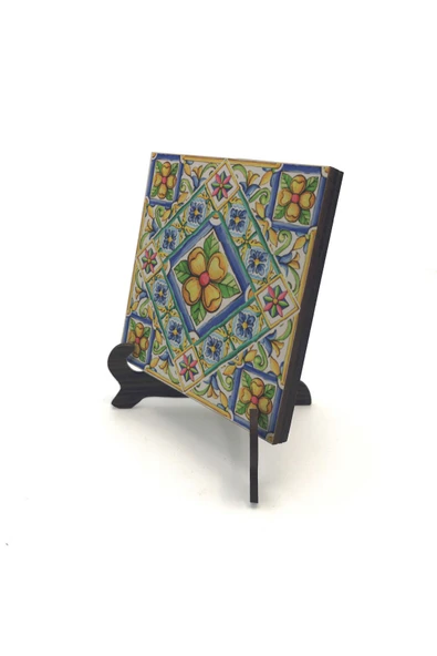 İtalyan Deseni Baskılı MDF Masaüstlük 10X10 ürün görseli 1