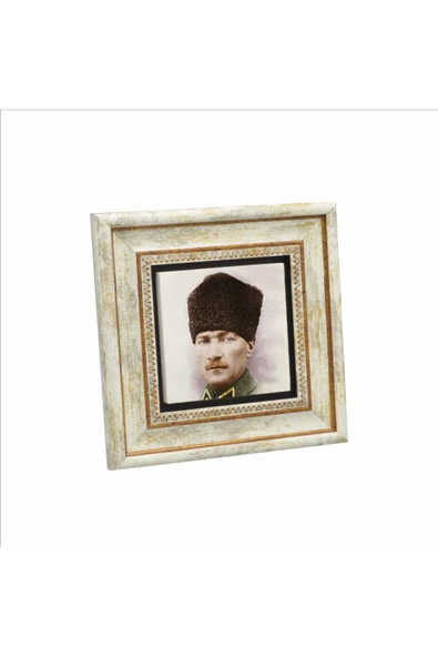 Mustafa Kemal Atatürk Baskılı Taş Tablo 20x20 ürün görseli 1