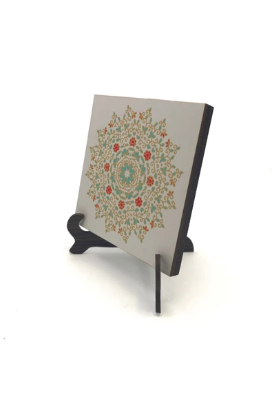Rumi Desen Baskılı MDF Masaüstlük 10X10 ürün görseli 1