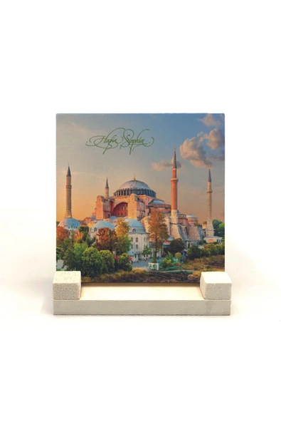 Ayasofya Camii  Baskılı Taş Masaüstlük 10X10 ürün görseli 1