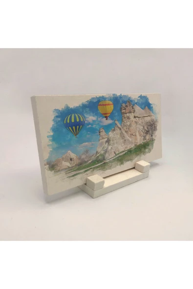 Kapadokya Baskılı Taş Masaüstlük 10X20 - Resim 2