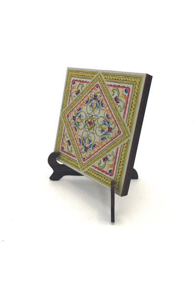 İtalyan Deseni Baskılı MDF Masaüstlük 10X10 ürün görseli 1