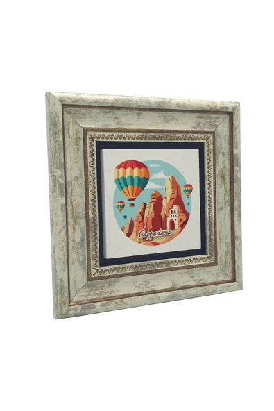 Kapadokya Baskılı Taş Tablo 20x20 - Resim 4