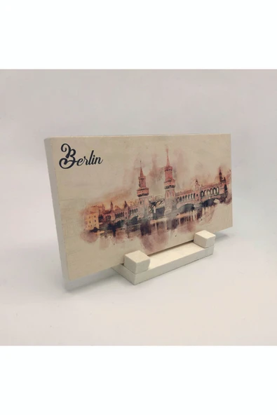 Berlin Baskılı Taş Masaüstlük 10X20 - Resim 2