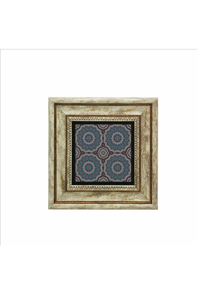 Mandala Baskılı Taş Tablo 20x20 - Resim 2