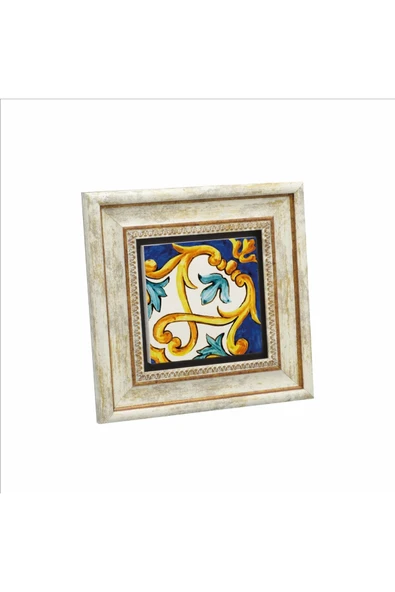 İtalyan Deseni Baskılı Taş Tablo 20x20 ürün görseli 1