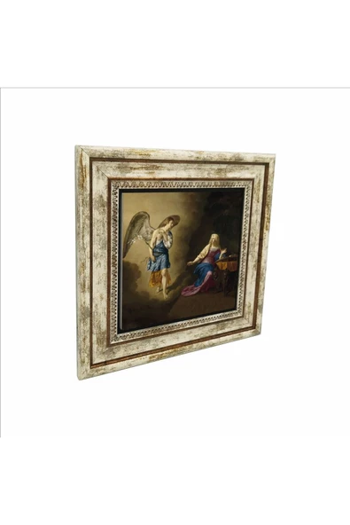Meryem’e Müjde (Adriaen van de Velde, 1667) Baskılı Taş Tablo 25X25 ürün görseli 1