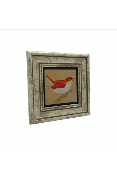 Kuş Baskılı Taş Tablo 20x20 - Resim 4