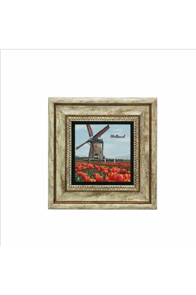 Hollanda Görseli Baskılı Taş Tablo 20x20 - Resim 2
