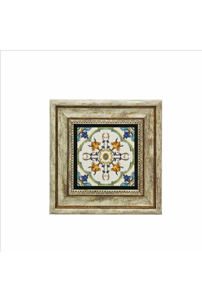İtalyan Deseni Baskılı Taş Tablo 20x20 - Resim 2