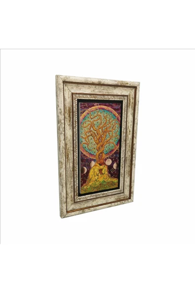 Yaşam Ağacı Baskılı Taş Tablo 20x30 ürün görseli 1