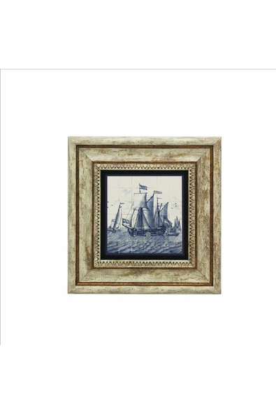 Hollanda Deseni Baskılı Taş Tablo 20x20 - Resim 2