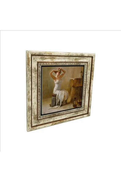 Banyo Sonrası (Theodore Jacques Ralli, 1901) Baskılı Taş Tablo 25X25 ürün görseli 1