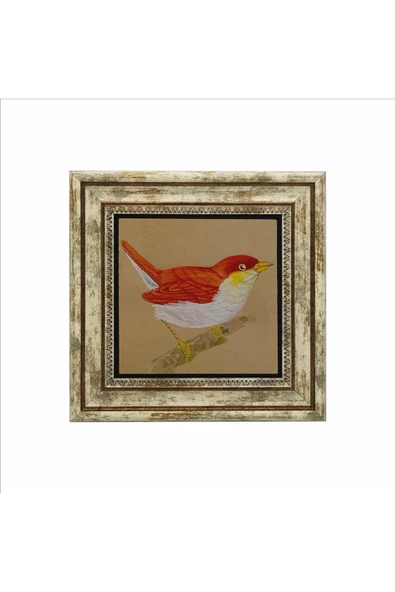Kuş Baskılı Taş Tablo 25X25 - Resim 2
