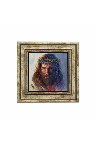 Isa Görseli Baskılı Taş Tablo 25x25 - Resim 2