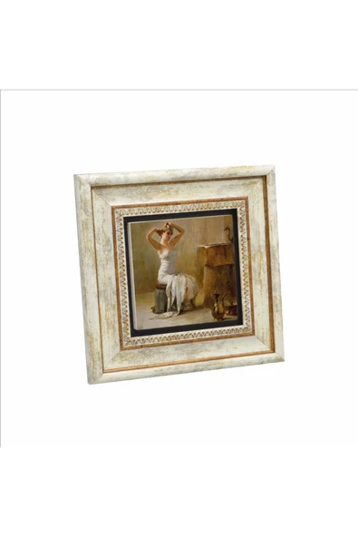 Banyo Sonrası (Theodore Jacques Ralli, 1901) Baskılı Taş Tablo 20x20 ürün görseli 1