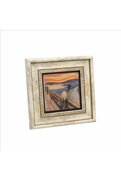 Çığlık (Edvard Munch, 1893) Baskılı Taş Tablo 20x20 ürün görseli 1