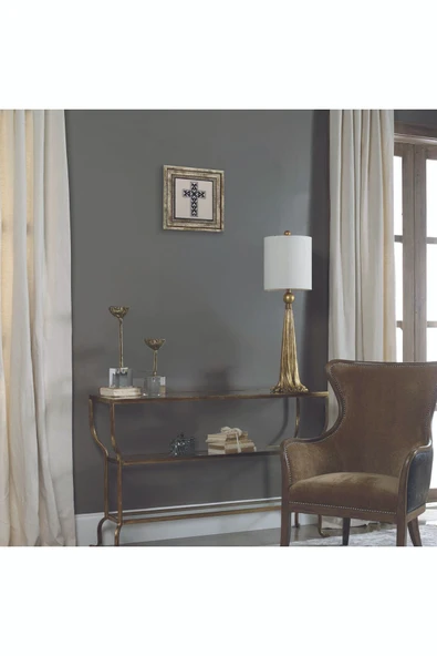 Haç Baskılı Taş Tablo 25X25 - Resim 3