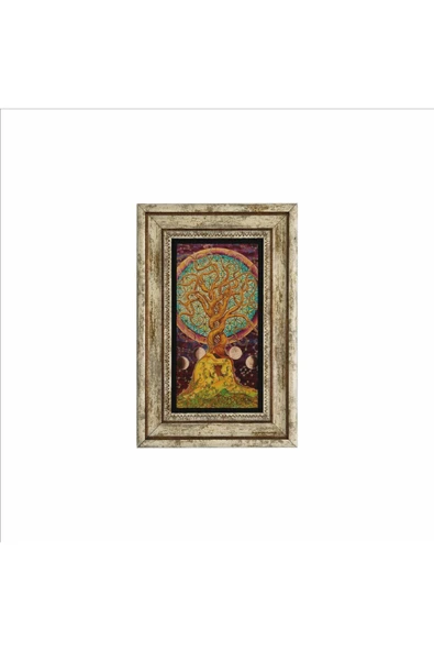 Yaşam Ağacı Baskılı Taş Tablo 20x30 - Resim 2