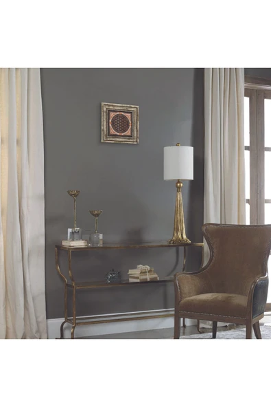 Yaşam Çiçeği Baskılı Taş Tablo 25X25 - Resim 3