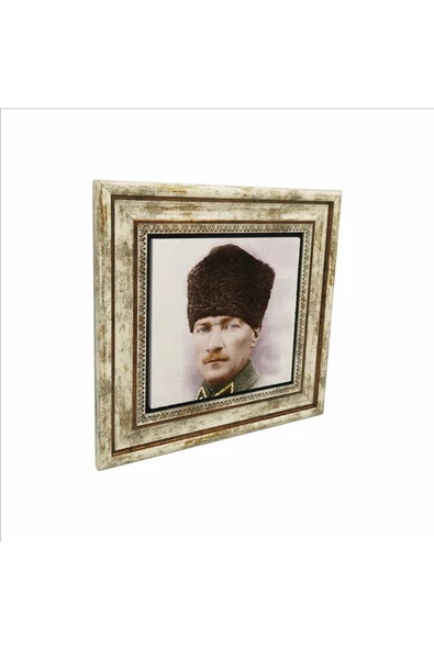 Mustafa Kemal Atatürk Baskılı Taş Tablo 25X25 ürün görseli 1