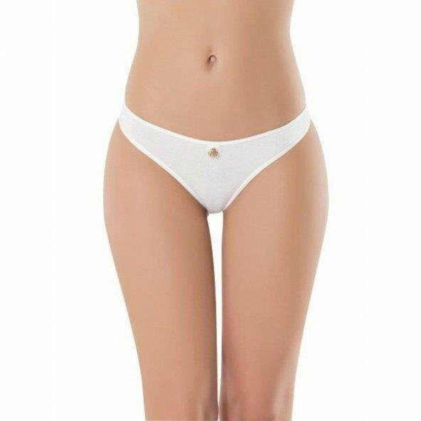 10 lu Paket Anıt Bayan Tanga Külot Karışık Renk 3532 ürün görseli 1