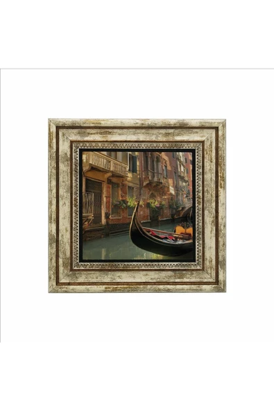 Venedik Görseli Baskılı Taş Tablo 25X25 - Resim 2