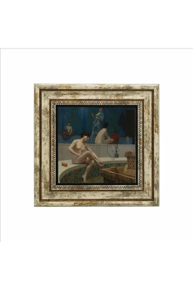 Hamam Baskılı Taş Tablo 25X25 - Resim 2