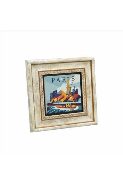 Paris Baskılı Taş Tablo 20x20 ürün görseli 1