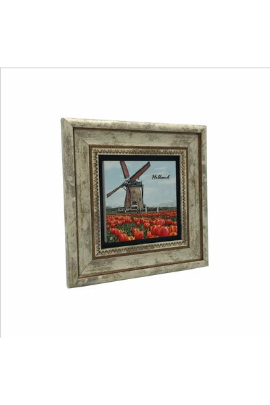 Hollanda Görseli Baskılı Taş Tablo 20x20 - Resim 4