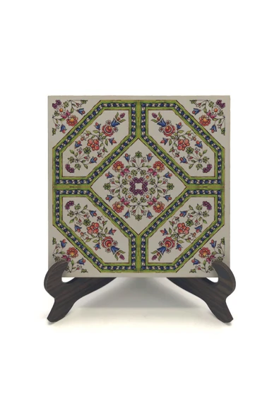 İtalyan Deseni Baskılı MDF Masaüstlük 10X10 - Resim 2