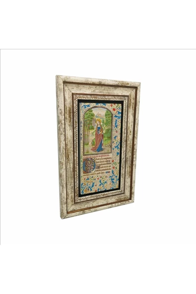 Mecdelli Meryem (Willem Vrelant , 1460’lar) Baskılı Taş Tablo 20x30 ürün görseli 1