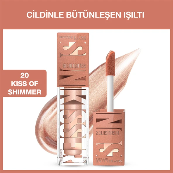 Maybelline New York Sunkisser Likit Aydınlatıcı Highlighter - 20 Kiss of Shimmer ürün görseli 1