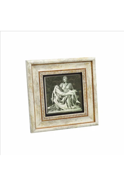 Pietà (Michelangelo, 1498) Baskılı Taş Tablo 20x20 ürün görseli 1