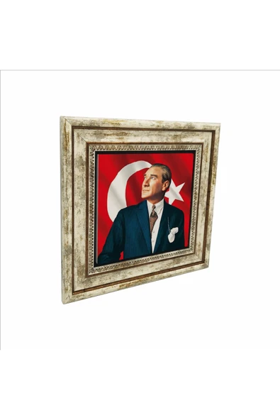 Mustafa Kemal Atatürk Baskılı Taş Tablo 25X25 ürün görseli 1