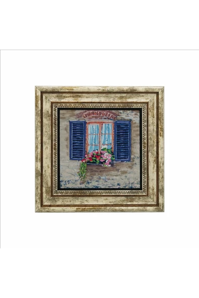 İtalya Görseli Baskılı Taş Tablo 25X25 - Resim 2