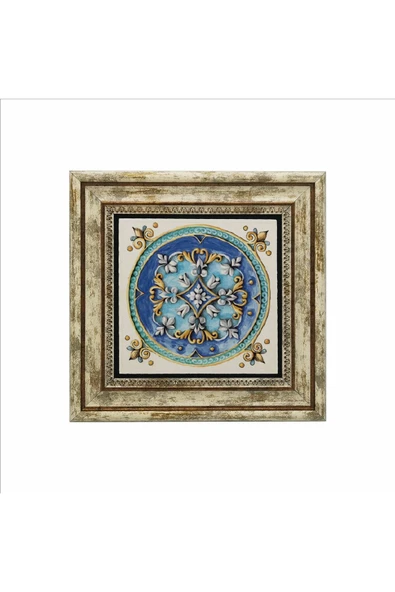İtalyan Deseni Baskılı Taş Tablo 25X25 - Resim 2