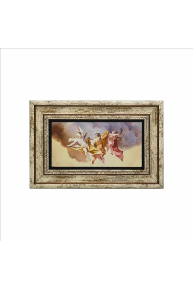 Melekler Baskılı Taş Tablo 20x30 - Resim 2