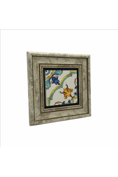 İtalyan Deseni Baskılı Taş Tablo 20x20 - Resim 4