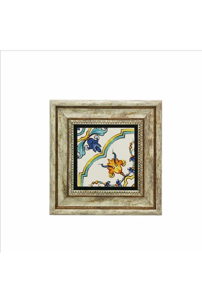 İtalyan Deseni Baskılı Taş Tablo 20x20 - Resim 2