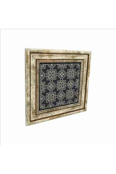 Bizans Deseni Baskılı Taş Tablo 25X25 ürün görseli 1