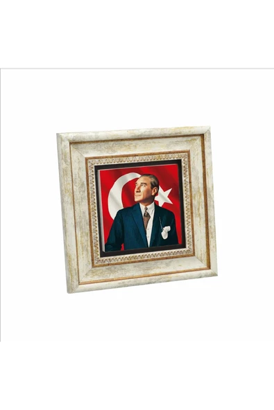 Mustafa Kemal Atatürk Baskılı Taş Tablo 20x20 ürün görseli 1