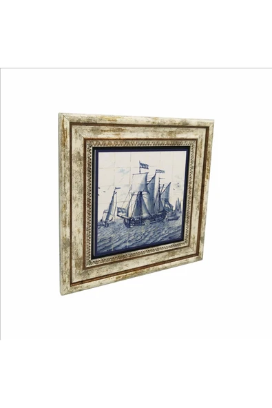 Hollanda Deseni Baskılı Taş Tablo 25X25 ürün görseli 1