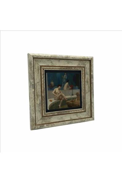 Hamam Baskılı Taş Tablo 20x20 - Resim 4