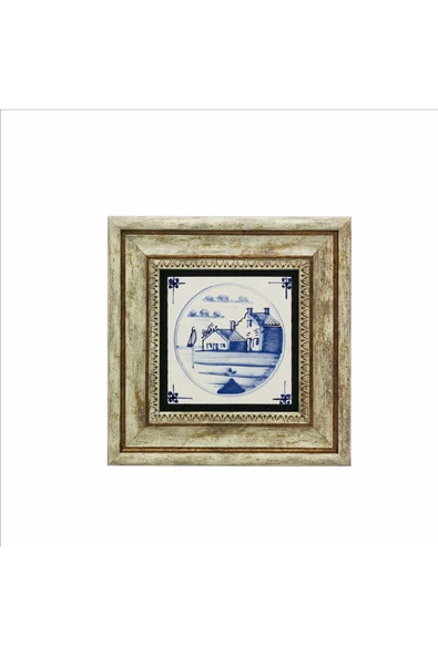 Hollanda Deseni Baskılı Taş Tablo 20x20 - Resim 2