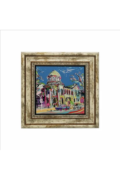Ukrayna Görseli Baskılı Taş Tablo 25X25 - Resim 2