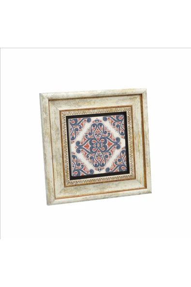 İtalyan Çini Deseni Baskılı Taş Tablo 20x20 ürün görseli 1