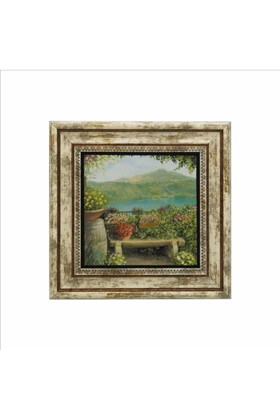 İtalya Görseli Baskılı Taş Tablo 25X25 - Resim 3