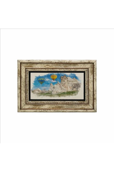 Kapadokya Baskılı Taş Tablo 20x30 - Resim 3