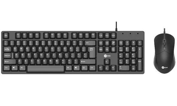 Lenovo Lecoo CM101 Q Türkçe USB Siyah Klavye + Mouse Seti ürün görseli 1